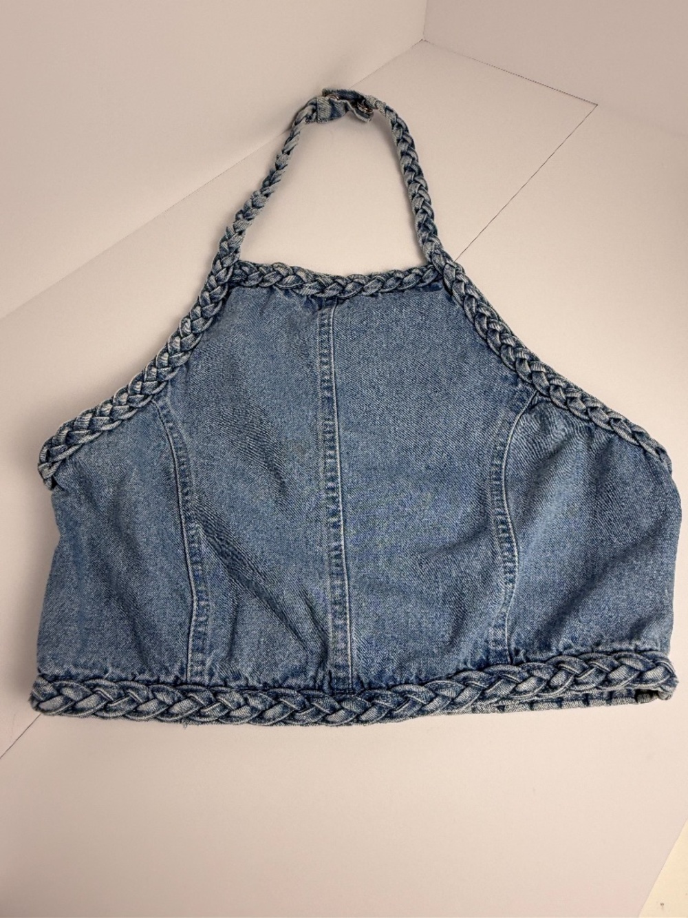ecru lab Cropped Denim Halter